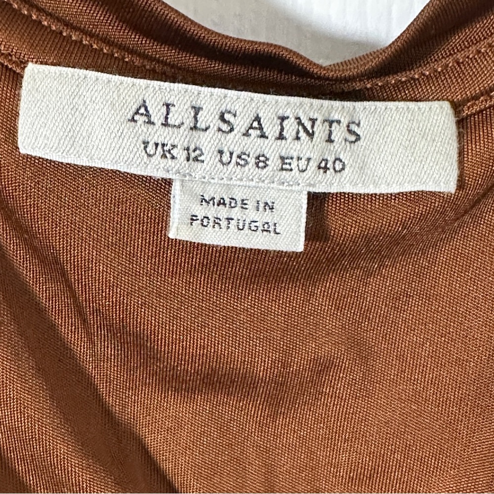 AllSaints Tessa Tank in Foxtail Brown - Picture 3 of 10